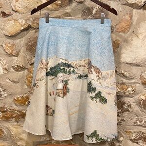 Corey Lynn Calter Anthropologie Winter Scene Skirt